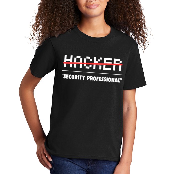 Funny Cyber Security Computer Hacker Gift Kids T-Shirt