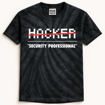Funny Cyber Security Computer Hacker Gift Kids Tie-Dye T-Shirt