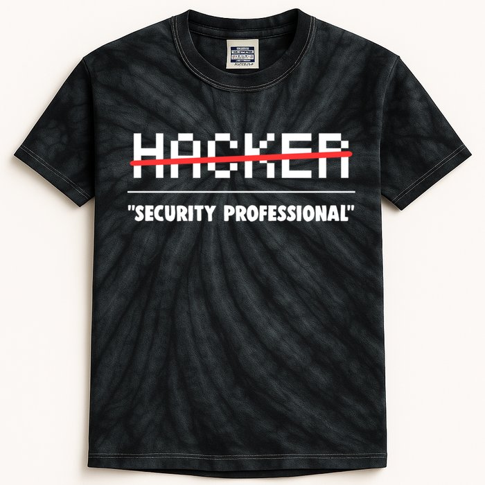 Funny Cyber Security Computer Hacker Gift Kids Tie-Dye T-Shirt