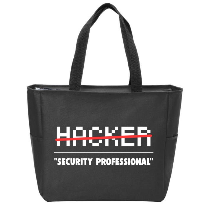 Funny Cyber Security Computer Hacker Gift Zip Tote Bag