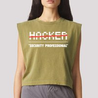 Funny Cyber Security Computer Hacker Gift Garment-Dyed Women's Muscle Tee