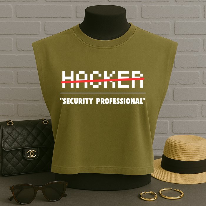 Funny Cyber Security Computer Hacker Gift Garment-Dyed Women's Muscle Tee