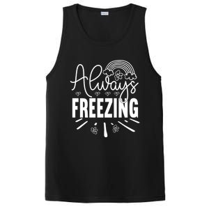 Funny Cold Season Always Freezing Cute Christmas Graphic Gift PosiCharge Competitor Tank