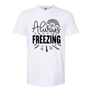 Funny Cold Season Always Freezing Cute Christmas Graphic Gift Softstyle CVC T-Shirt