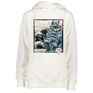 Fishing Club Season Open Womens Funnel Neck Pullover Hood