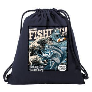 Fishing Club Season Open Drawstring Bag