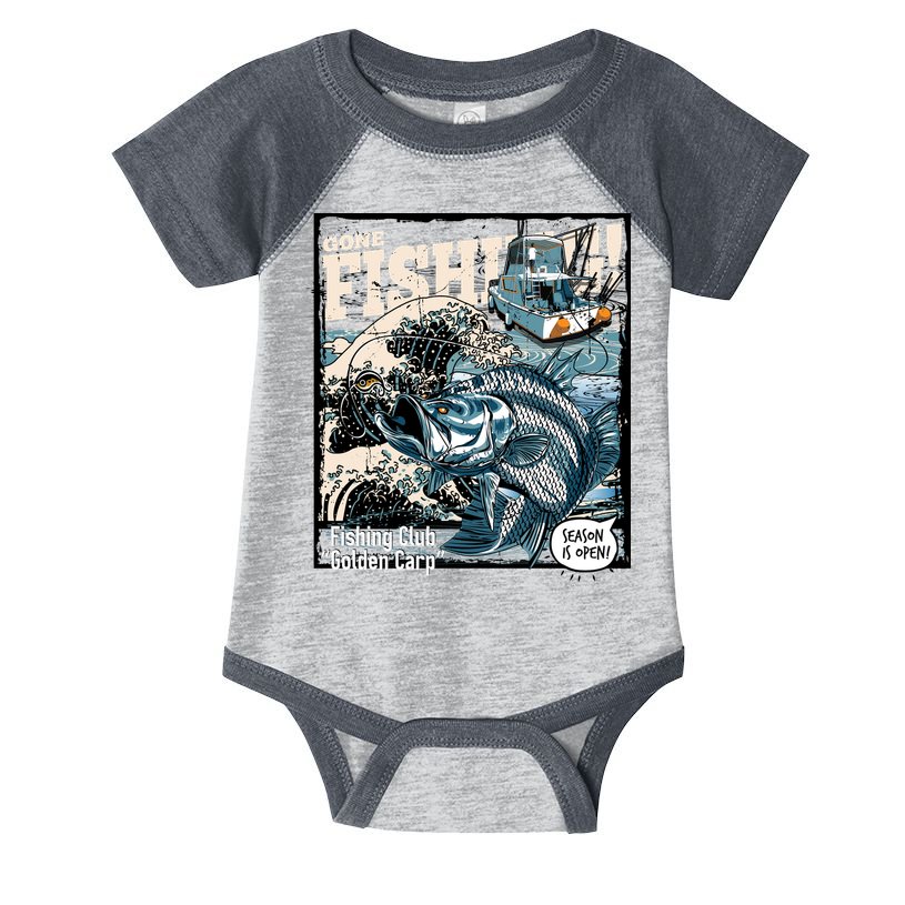 Fishing Club Season Open Infant Baby Jersey Bodysuit