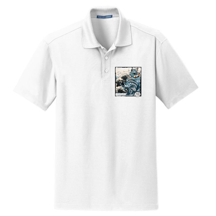 Fishing Club Season Open Dry Zone Grid Polo