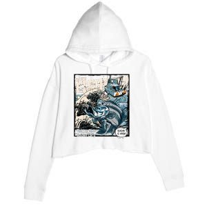 Fishing Club Season Open Crop Fleece Hoodie