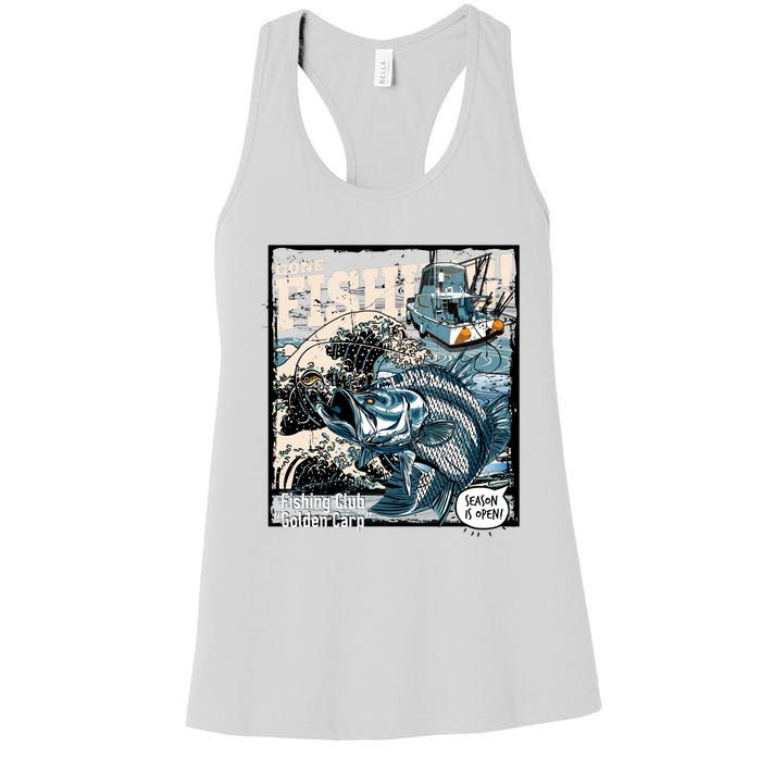 Fishing Club Season Open Women's Racerback Tank