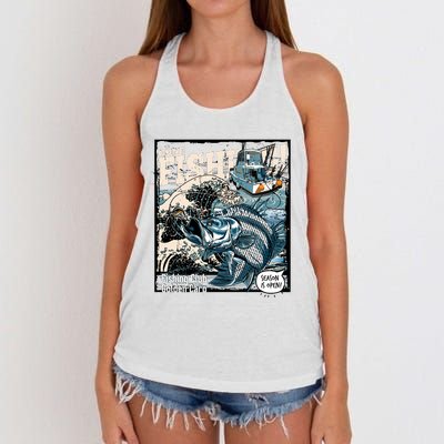 Fishing Club Season Open Women's Knotted Racerback Tank