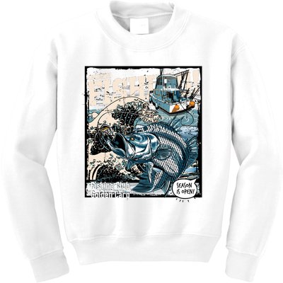 Fishing Club Season Open Kids Sweatshirt