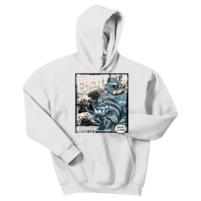 Fishing Club Season Open Kids Hoodie