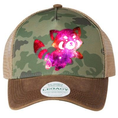 Funny Cute Space Galaxy Red Panda Legacy Tie Dye Trucker Hat