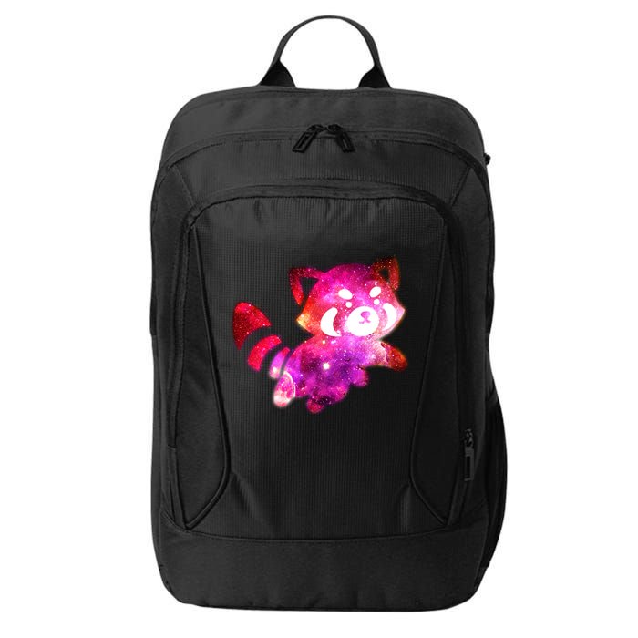 Funny Cute Space Galaxy Red Panda City Backpack