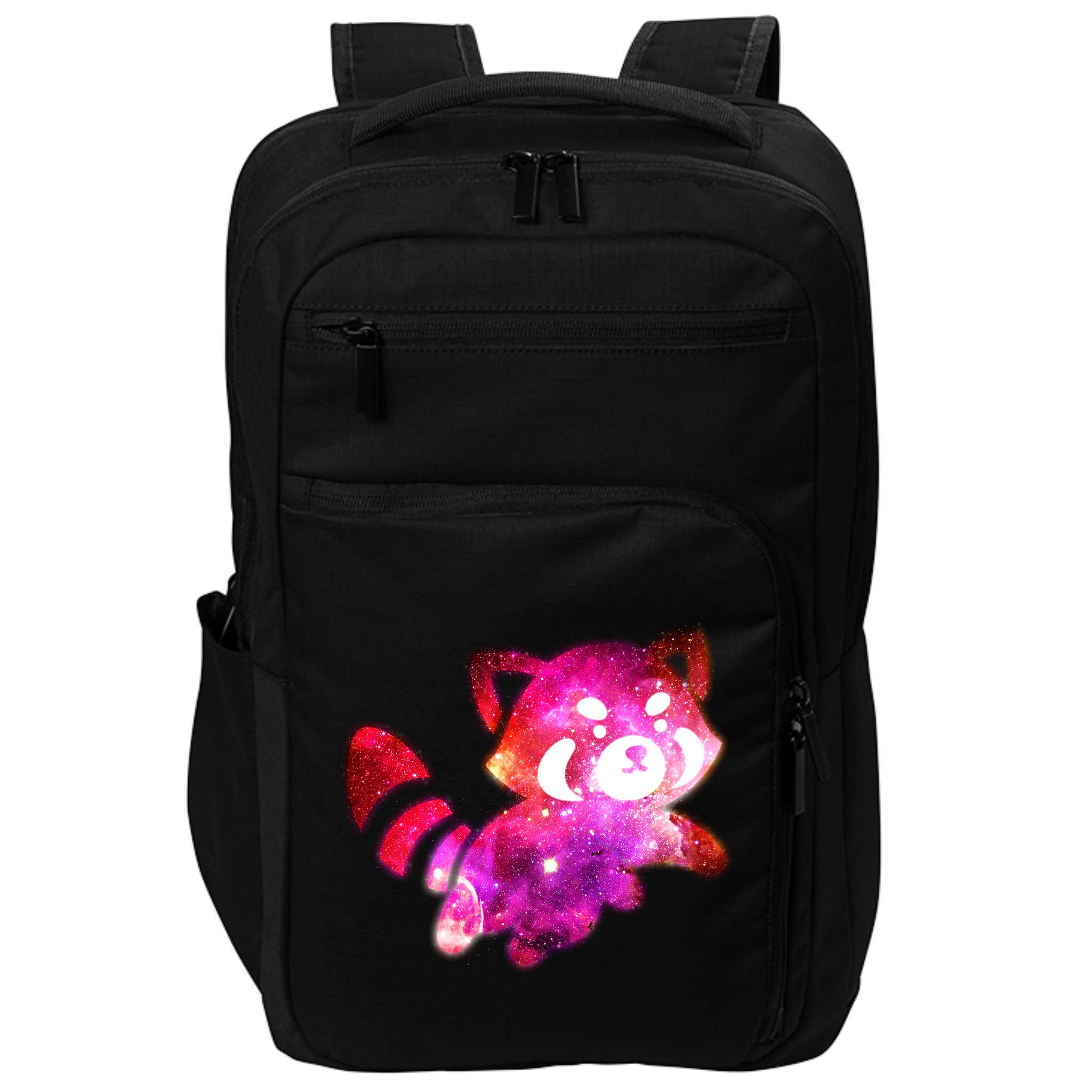 Funny Cute Space Galaxy Red Panda Impact Tech Backpack