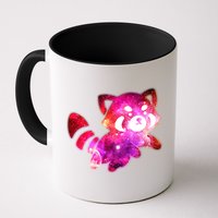 Funny Cute Space Galaxy Red Panda Mug