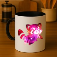 Funny Cute Space Galaxy Red Panda Mug