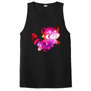 Funny Cute Space Galaxy Red Panda PosiCharge Competitor Tank