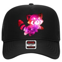 Funny Cute Space Galaxy Red Panda Hat