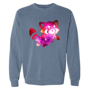 Funny Cute Space Galaxy Red Panda Garment-Dyed Sweatshirt