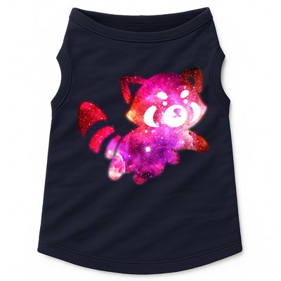 Funny Cute Space Galaxy Red Panda Doggie Tank