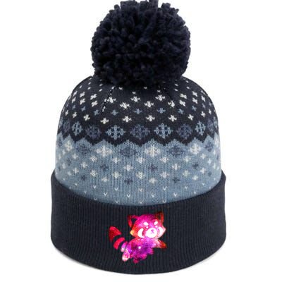 Funny Cute Space Galaxy Red Panda The Baniff Cuffed Pom Beanie