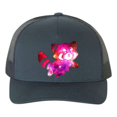 Funny Cute Space Galaxy Red Panda Yupoong Adult 5-Panel Trucker Hat