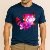 Funny Cute Space Galaxy Red Panda Performance Shirt