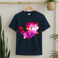 Funny Cute Space Galaxy Red Panda T-Shirt
