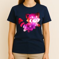 Funny Cute Space Galaxy Red Panda T-Shirt