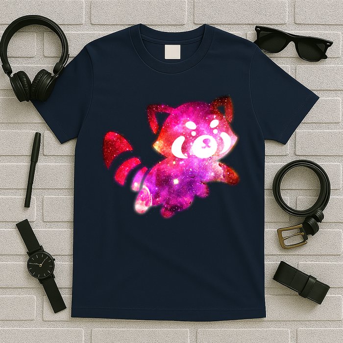 Funny Cute Space Galaxy Red Panda T-Shirt