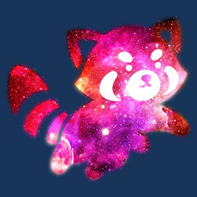 Funny Cute Space Galaxy Red Panda T-Shirt