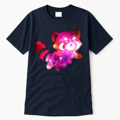 Funny Cute Space Galaxy Red Panda Tall T-Shirt
