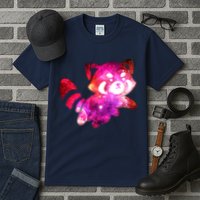 Funny Cute Space Galaxy Red Panda Tall T-Shirt