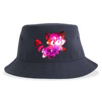 Funny Cute Space Galaxy Red Panda Sustainable Bucket Hat