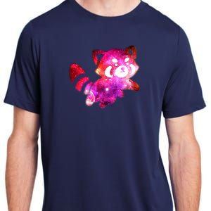 Funny Cute Space Galaxy Red Panda Adult ChromaSoft Performance T-Shirt