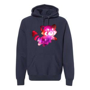 Funny Cute Space Galaxy Red Panda Premium Hoodie