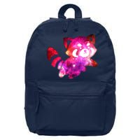 Funny Cute Space Galaxy Red Panda 16 in Basic Backpack