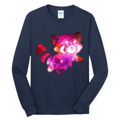 Funny Cute Space Galaxy Red Panda Tall Long Sleeve T-Shirt