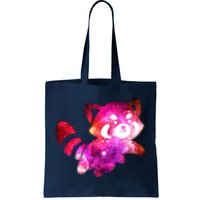 Funny Cute Space Galaxy Red Panda Tote Bag