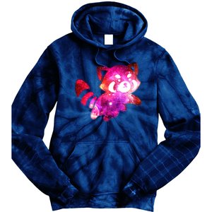 Funny Cute Space Galaxy Red Panda Tie Dye Hoodie