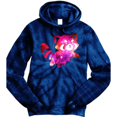 Funny Cute Space Galaxy Red Panda Tie Dye Hoodie