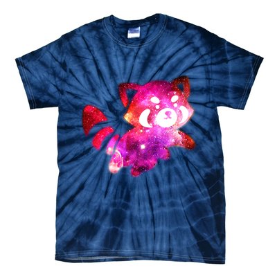 Funny Cute Space Galaxy Red Panda Tie-Dye T-Shirt