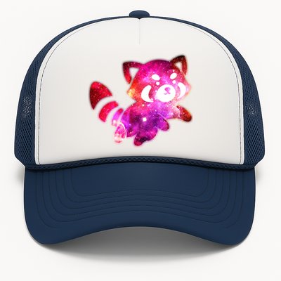 Funny Cute Space Galaxy Red Panda Trucker Hat