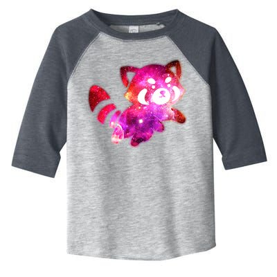 Funny Cute Space Galaxy Red Panda Toddler Fine Jersey T-Shirt