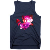 Funny Cute Space Galaxy Red Panda Tank Top