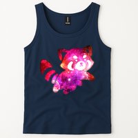 Funny Cute Space Galaxy Red Panda Tank Top