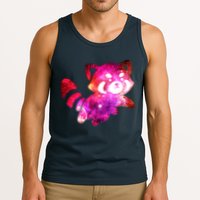 Funny Cute Space Galaxy Red Panda Tank Top