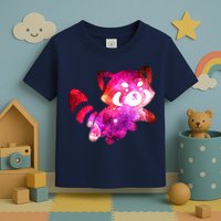 Funny Cute Space Galaxy Red Panda Toddler T-Shirt